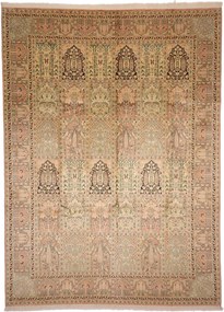 Cashmere Silk Tappeto orientale 370 x 270 (Indian) Annodato A Mano