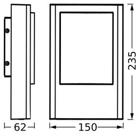 Ledvance - Applique a LED da esterno ENDURA STYLE LED/12,5W/230V IP44