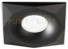 Gfa1181- faretto incasso 1 luce nero in alluminio quadrato 9,4cm at...