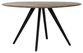 Tavolo da pranzo rotondo con piano in acacia di colore naturale ø 140 cm Mimoso - Light &amp; Living