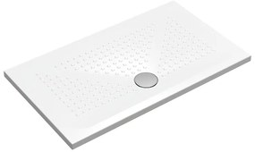 Piatto doccia in ceramica PUNTO bianco L 120 x L 70 x H 3.5 cm lucido