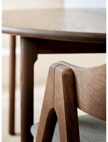 Tavolo da pranzo rotondo pieghevole in rovere marrone scuro ø 120 cm Noor - Hammel Furniture