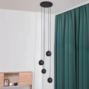 Lampadario LED a sospensione con filo MIDWAY 4xGU10/4,8W/230V nero