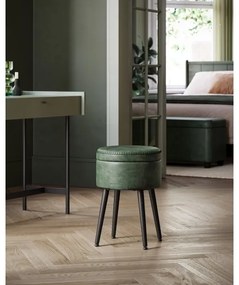 Pouf in pelle CORE verde