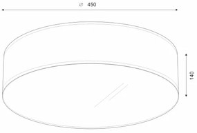 Brilagi - Plafoniera LED SIRIJA LED/24W/230V diametro 45 cm beige