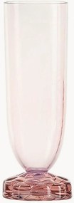 Set di 4 bicchieri champagne con scanalatura in rilievo Jellies