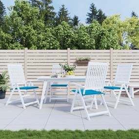 Cuscini Per Sedia 4 Pz Blu 50x50x3 Cm İn Tessuto Oxford /