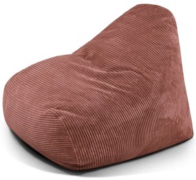 Puof a sacco color mattone con rivestimento in velluto a coste Snug 100 – SLOWDOWN