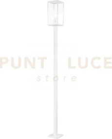 Palo mirage bianco 1 luce attacco e27 ip44 x17x17x199,5cm in metall...