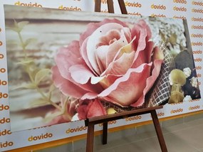 Quadro su tela – Rose vintage eleganti