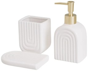 Set di accessori per il bagno bianco in ceramica – Casa Selección