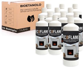 Bioetanolo 24 Litri Combustibile Ecologico per Camini Caminetti Biocamini...
