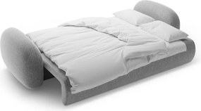 Divano grigio chiaro allungabile/con contenitore con rivestimento in ciniglia 262 cm Tonale – Cosmopolitan Design