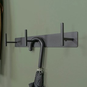 Attaccapanni da parete nero in metallo 44 cm Chapman – Spinder Design