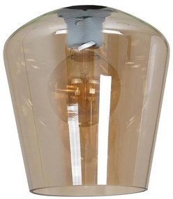 Vetro di ricambio universale SANTIAGO E27 diametro 18 cm fumé marrone