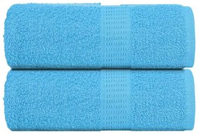 Asciugamani Sapone 2 Pz Turchesi 30x30 Cm 360 G/m² 100% Cotone /