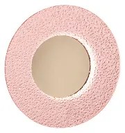 Applique LED CANDY D25 cm in metallo Oro e vetro graniglia Rosa