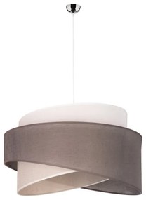 Duolla - Lampadario a sospensione con filo BROOKLYN 1xE27/40W/230V diametro 50 cm grigio/beige/bianco