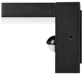 Lampada LED da parete per esterni con sensore LED/9W/230V 4000K IP44 nera