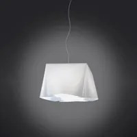 Sospensione Moderna 1 Luce Wanda In Polilux Bianco D25 Made In Italy