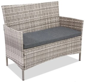 Divano due posti in rattan grigio Premium Garden Point di Calabria
