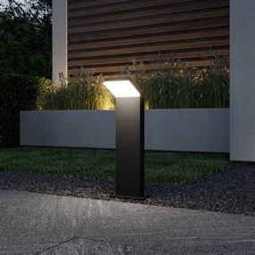 Arcchio lampione a LED Yolena, 60 cm, antracite, alluminio