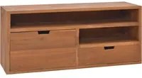 Mobile Porta TV 90x30x40 cm in Legno Massello di Teak 326118