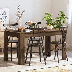 Tavolo Da Pranzo Rovere Marrone 140x74,5x76cm Legno Multistrato /