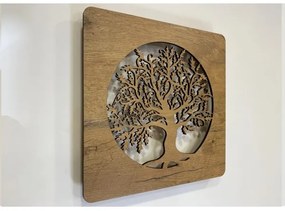 Li-Go 5275/DUB2 - Orologio LED dimmerabile LED/10W/5V 20000 mAh 42x42 cm rovere+ DO