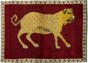 Gabbeh Tappeto persiano 130x170 Rosso (Iran) Annodato A Mano