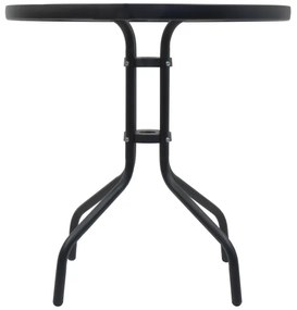 Tavolo da giardino d. 70 cm nero