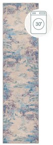 Runner lavabile blu-viola in fibra riciclata 60x230 cm Reid - Flair Rugs