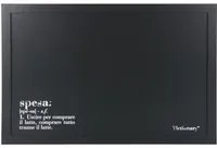 Lavagnetta nera 40x60 cm scritta spesa Victionary