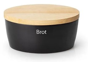 Continente C3731 - Portapane con coperchio 27x20x13,5 cm gomma fico