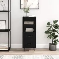 Credenza Nero 34,5x34x90 cm in Legno Multistratocod mxl 103036