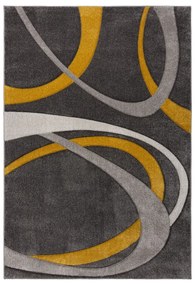 Tappeto color ocra-grigio 120x170 cm Elude Orb - Flair Rugs