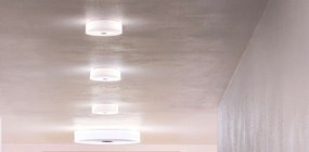 Flos Mini Button Lampada Da Parete o soffitto 14 cm a luce diffusa in Policarbonato bianco