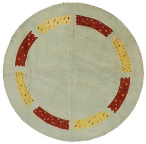 Gabbeh Tappeto orientale 250x250 Verde (Indian) Annodato A Mano