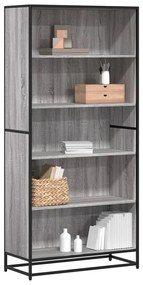 Libreria Grigio Sonoma 80,5x35x170,5 Cm İn Truciolato /