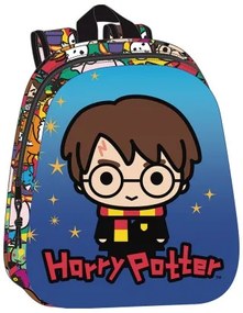 Zaino Scuola Harry Potter Azzurro Multicolore 27 x 33 x 10 cm