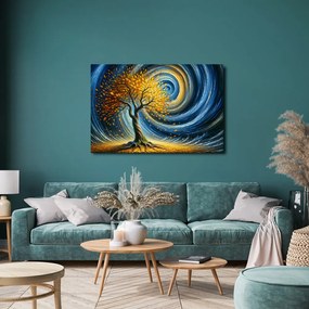 Quadro su tela – Albero della vita nel cielo vorticoso