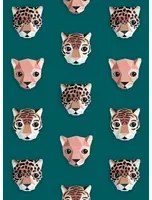studio ditte Carta da parati Panthera - Green