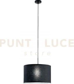 Lampadario a sospensione capital nera 1 luce attacco e27 38x38x150c...