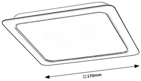 Rabalux 2684 - Lampada LED da incasso SHAUN LED/17W/230V 17 cm