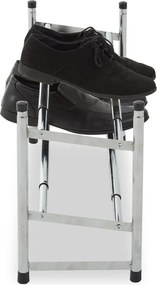 Scarpiera argentata in metallo allungabile – Premier Housewares