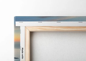 Stampa su tela – Affascinante panorama montano con tramonto