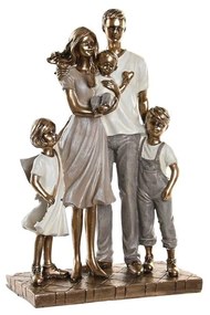 Statua Decorativa DKD Home Decor Resina Multicolore Moderno Famiglia (24 x 11,5 x 34 cm) (2 Unità)