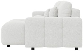 Divano angolare bianco allungabile (con composizione variabile) Luki – Ropez