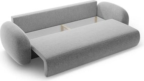 Divano grigio chiaro allungabile/con contenitore con rivestimento in ciniglia 262 cm Tonale – Cosmopolitan Design