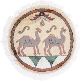 Agra Tappeto 50x50 (Indian) Annodato A Mano